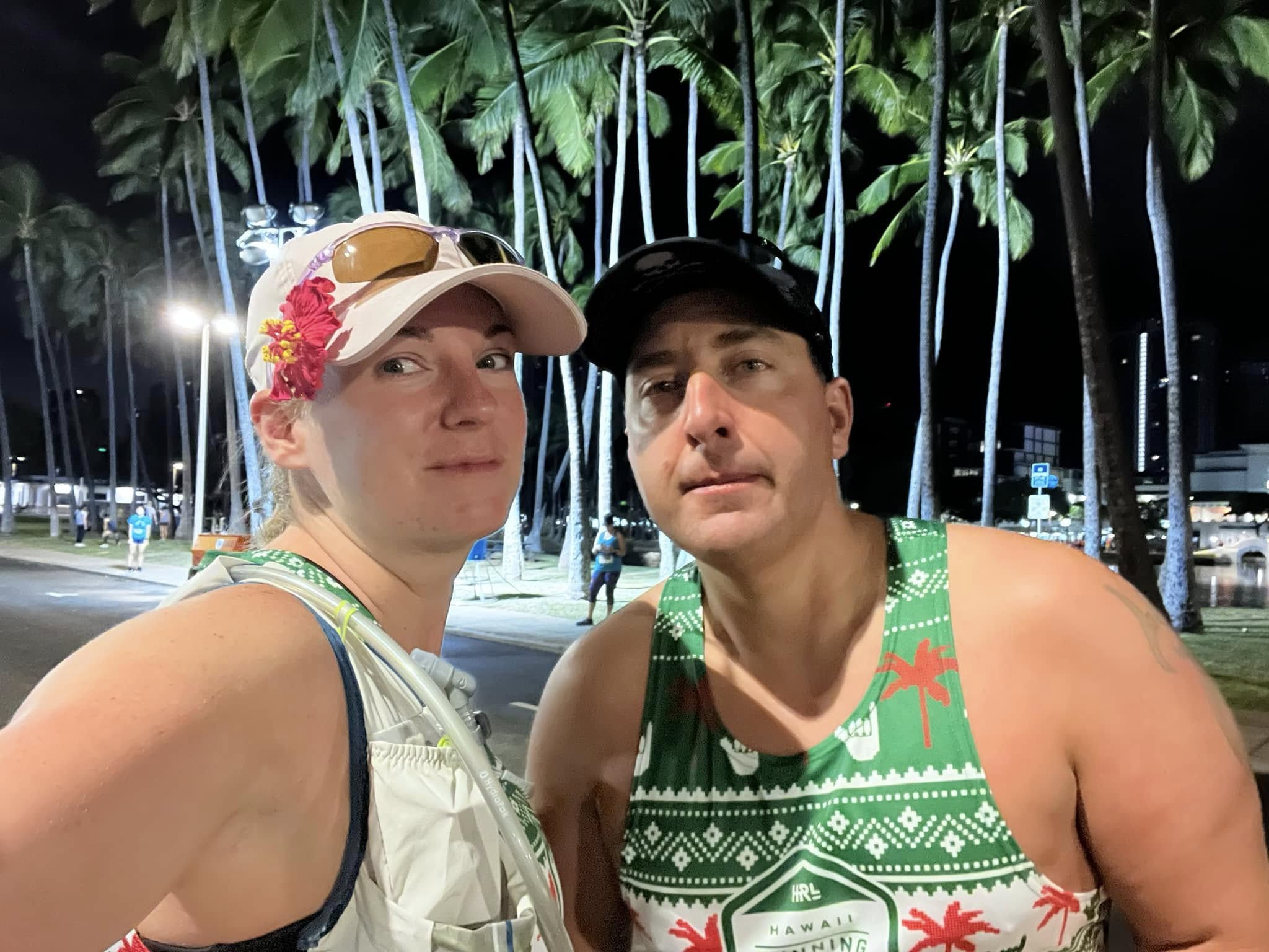 Todd and Melinda Wolfe at Honolulu Marathon