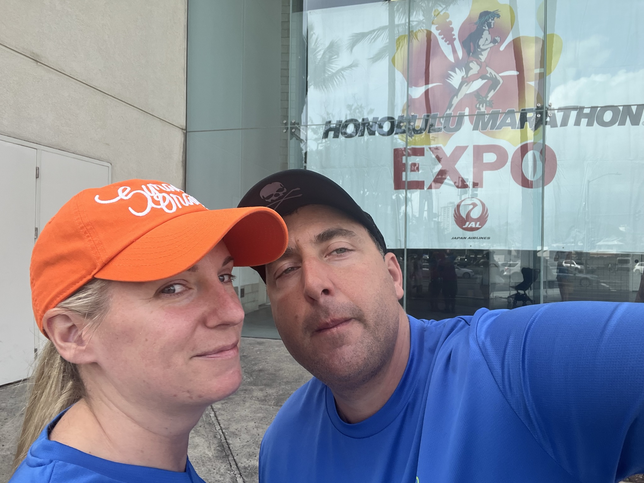 Todd and Melinda Wolfe at Honolulu Marathon