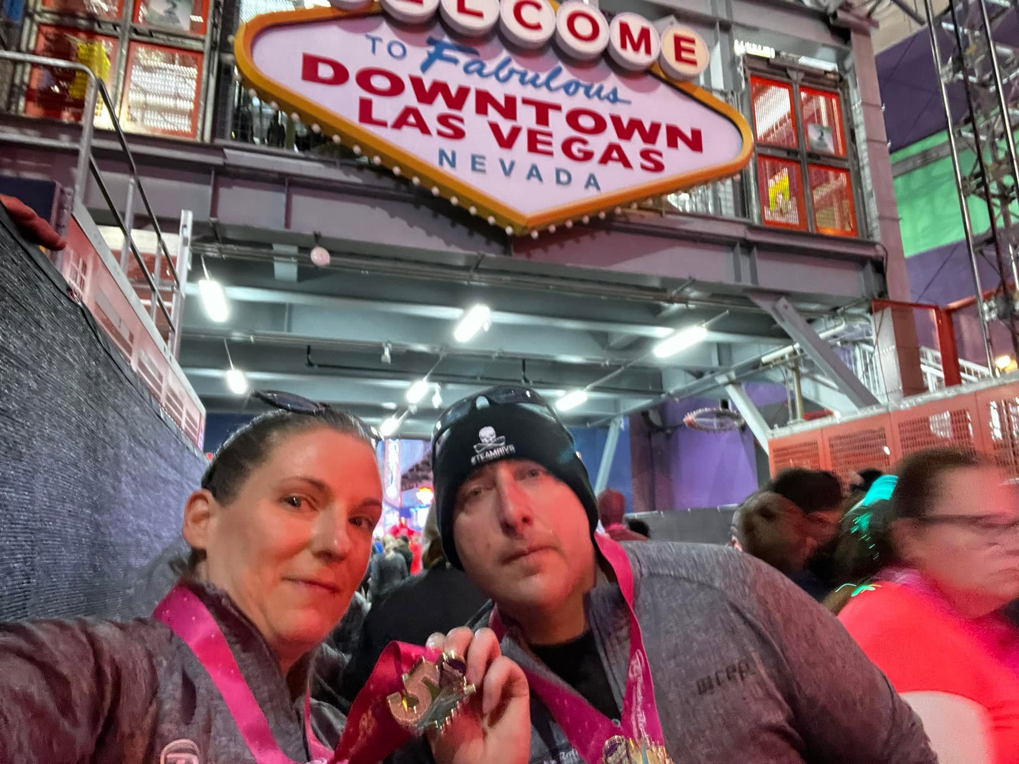 Todd and Melinda Wolfe at Rock ’n’ Roll Las Vegas Half Marathon