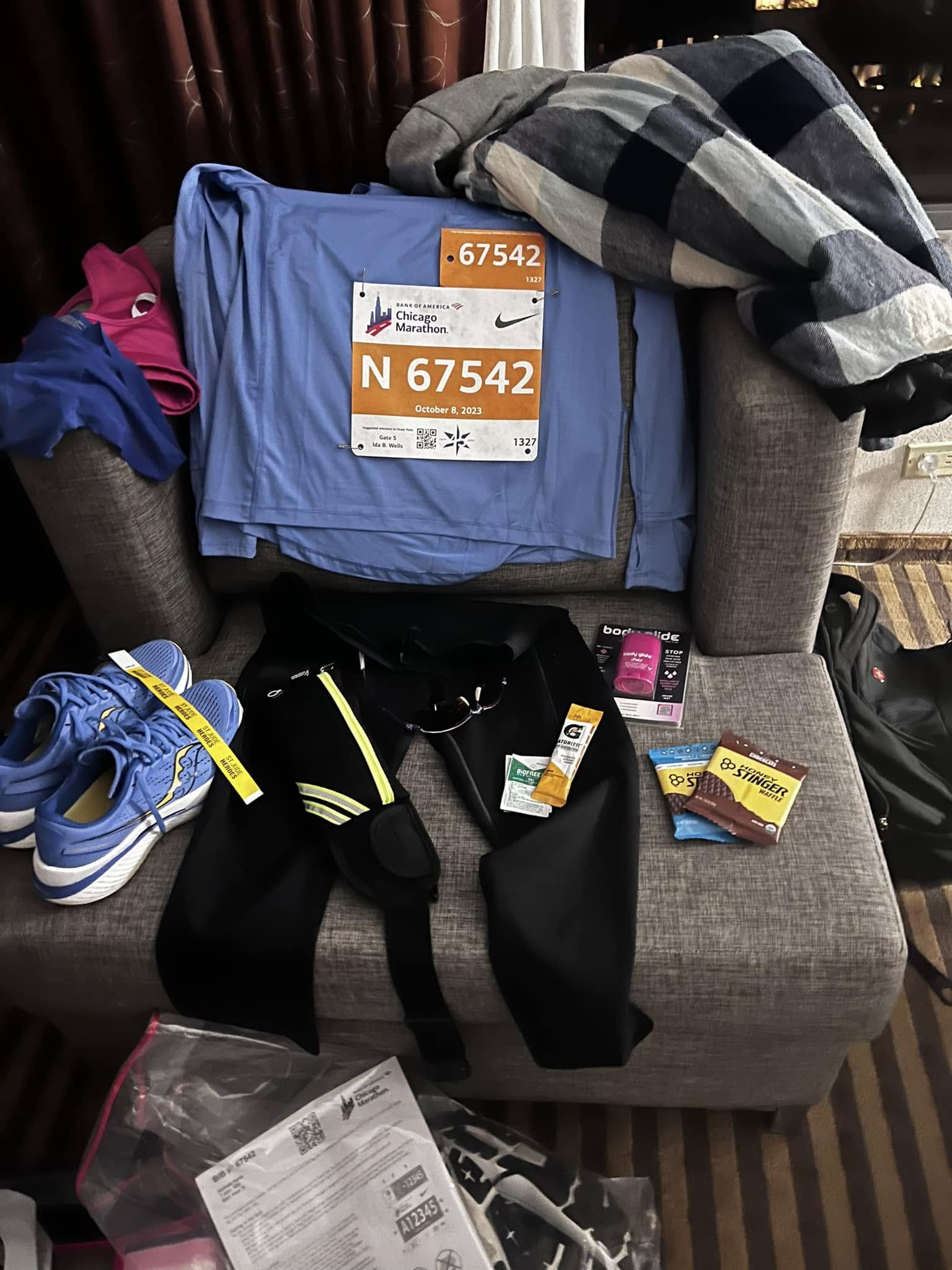 Todd and Melinda Wolfe at Bank of America Chicago Marathon