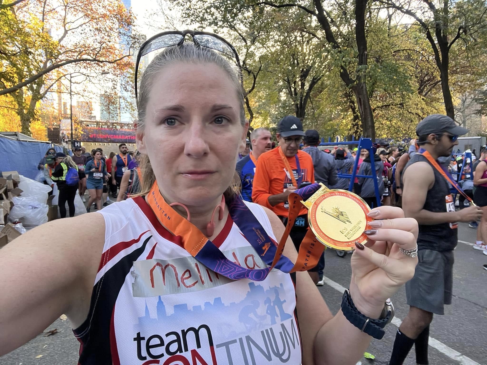 Todd and Melinda Wolfe at TCS New York City Marathon